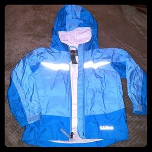 LL Bean  girls rain coat